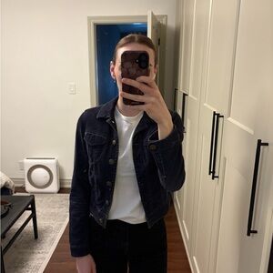 Esprit Dark Blue Cotton Corduroy Jakcet